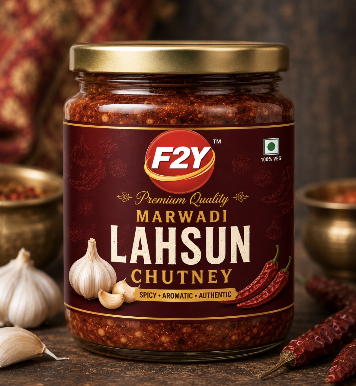 F2Y Marwadi Lahsun garlic chutney pack